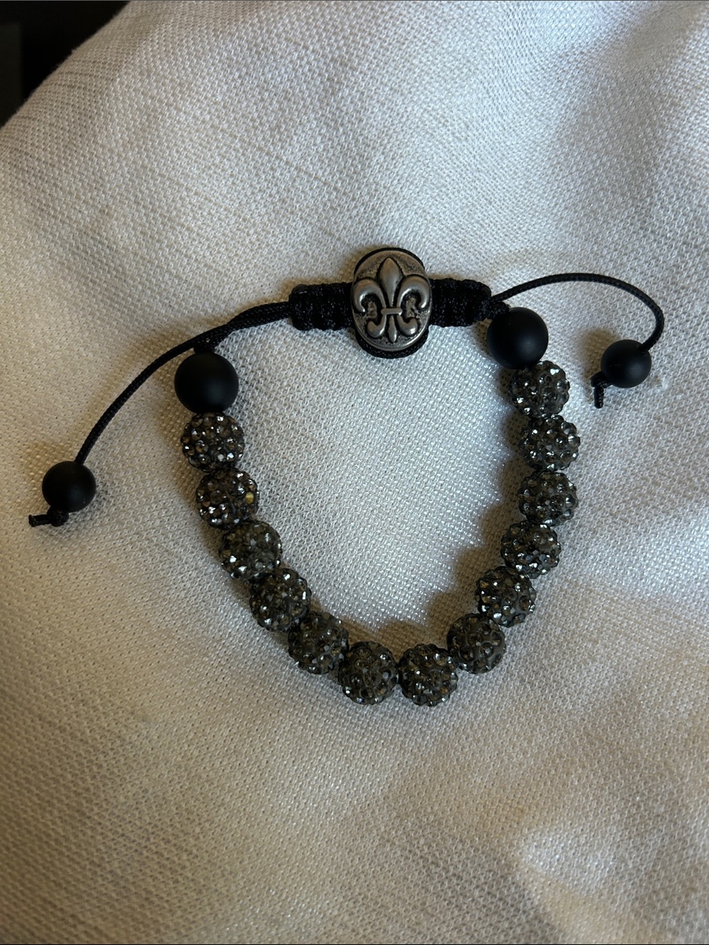 Women’s Christian-Rex Sparkle Beaded Bracelet - Black and Silver